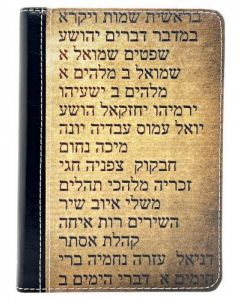 Biblia RVR1960 Vinyl, Tamaño Bolsillo, Portada Libros de la Biblia en Hebreo/Griego con Indice