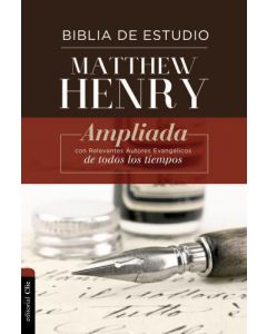 Biblia de Estudio Matthew Henry Pasta Dura