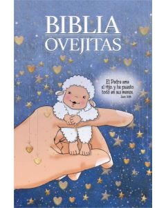 Biblia NVI Ovejitas, Tamaño Compacta, Pasta Dura, Color Azul con Ilustraciones