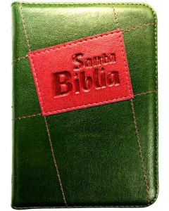Biblia RVR60 Tamaño Compacto Imitacion Piel Verde Cierre