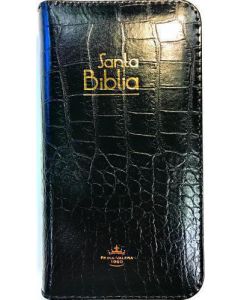 Biblia RVR60 Flex Tamaño Cartera Imitacion Cocodrilo Lujo Cierre Indice
