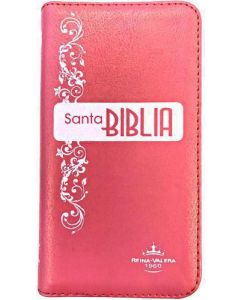 Biblia RVR60 Tamaño Cartera Flex Imitacion Piel Rosa Cierre Indice