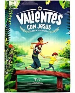 Biblia RVC Ilustrada Valientes con Jesus Compacta Tapa Dura a Color