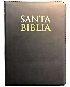 Biblia RVR60 Imitacion Piel Azul Marino Cierre Indice