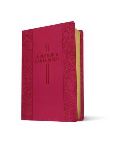 Biblia Bilingue NTV/NLT, Tamaño Grande, Imitacin Piel, Color Rosa Floral
