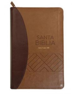 Biblia RVR1960, Coleccion Excelencia, Tamaño Manual, Imitación Piel, Color Cafe/Marron Con Cierre e Indice